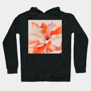 Petals of Orange and White Hoodie